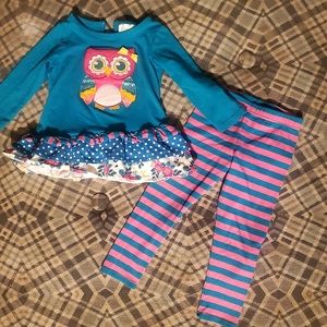 Toddler girl owl outfit
